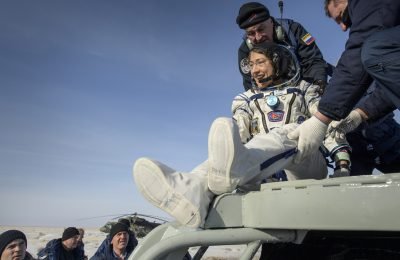 Astronauts Return Home From Space