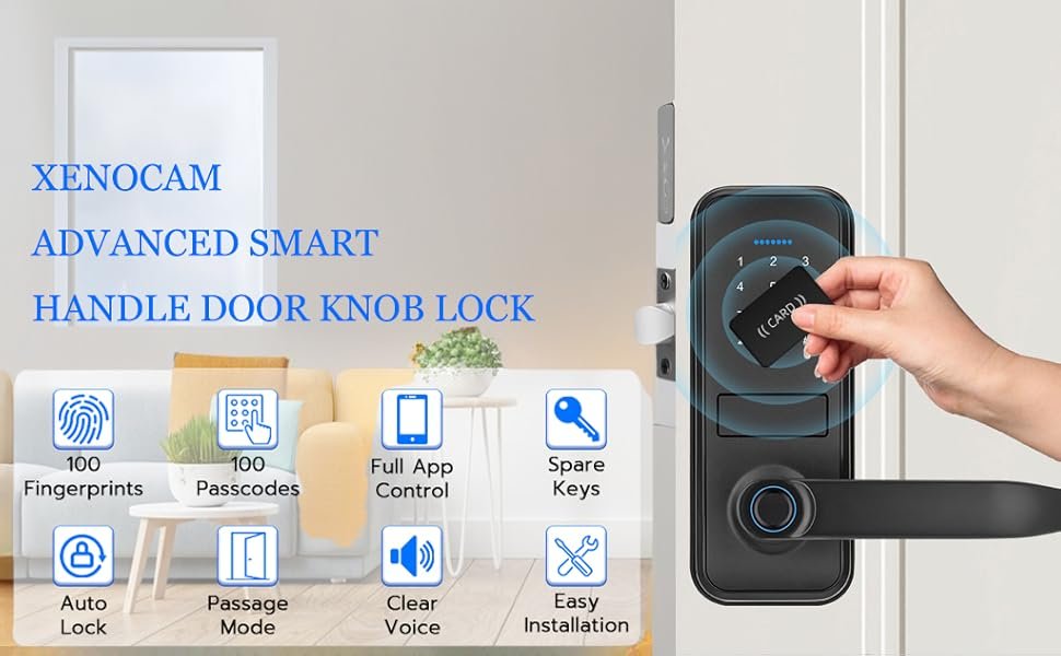 advanced smart handle door knob lock