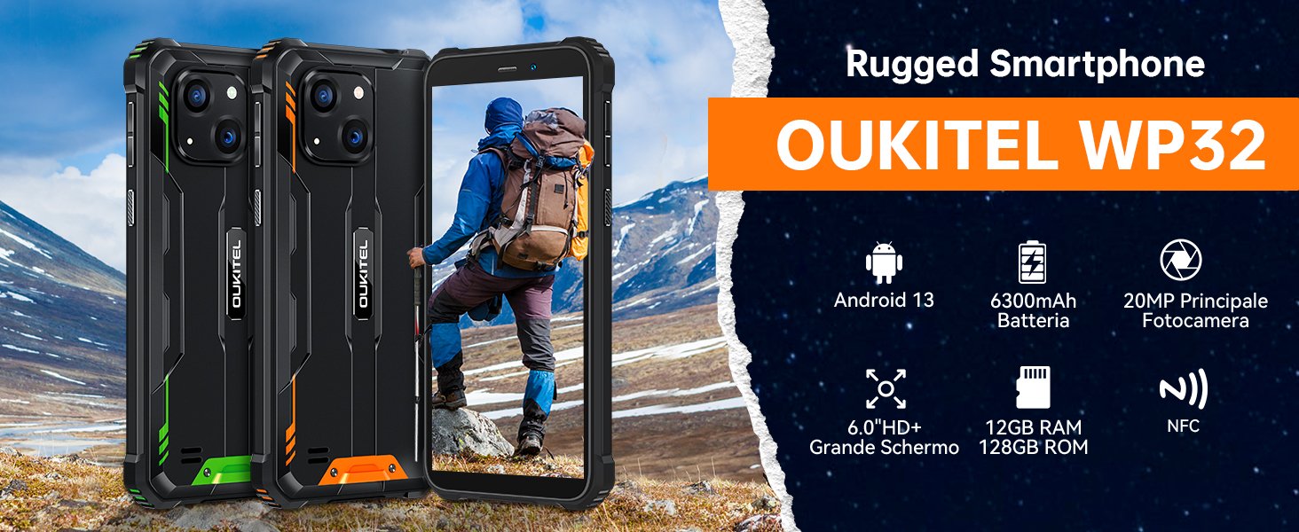 rugged smartphone oukitel wp32
