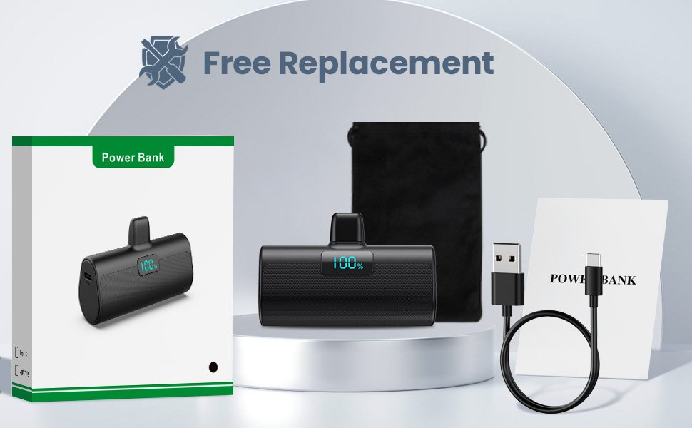 Power Bank per iPhone 15 Caricabatterie Portatile, power bank USB C Batteria Esterna Mini Powerbank