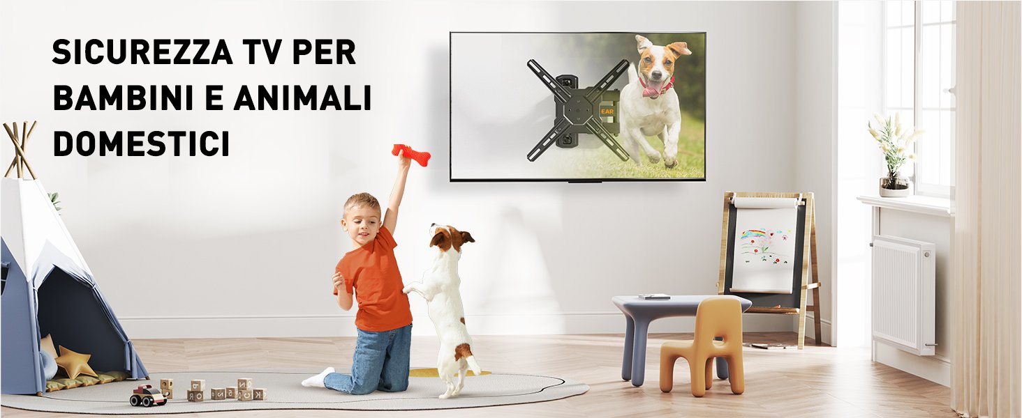 supporto tv parete