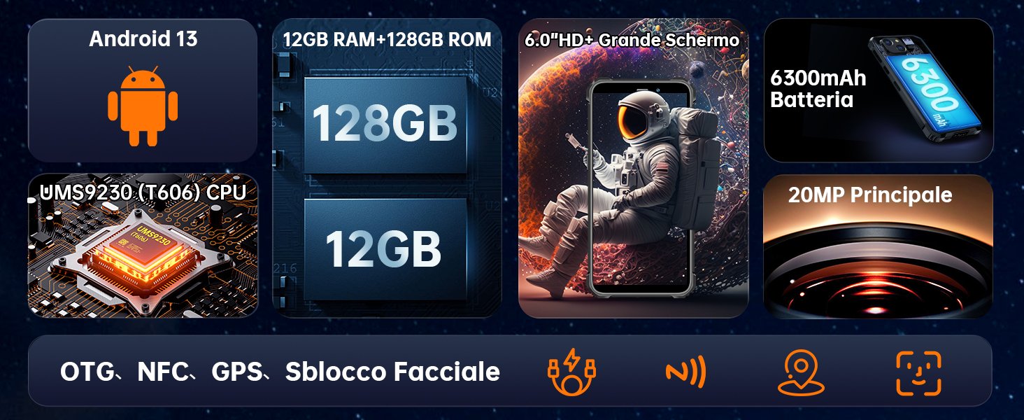 Cellulare Indistruttibile  OUKITEL WP32 Android 13