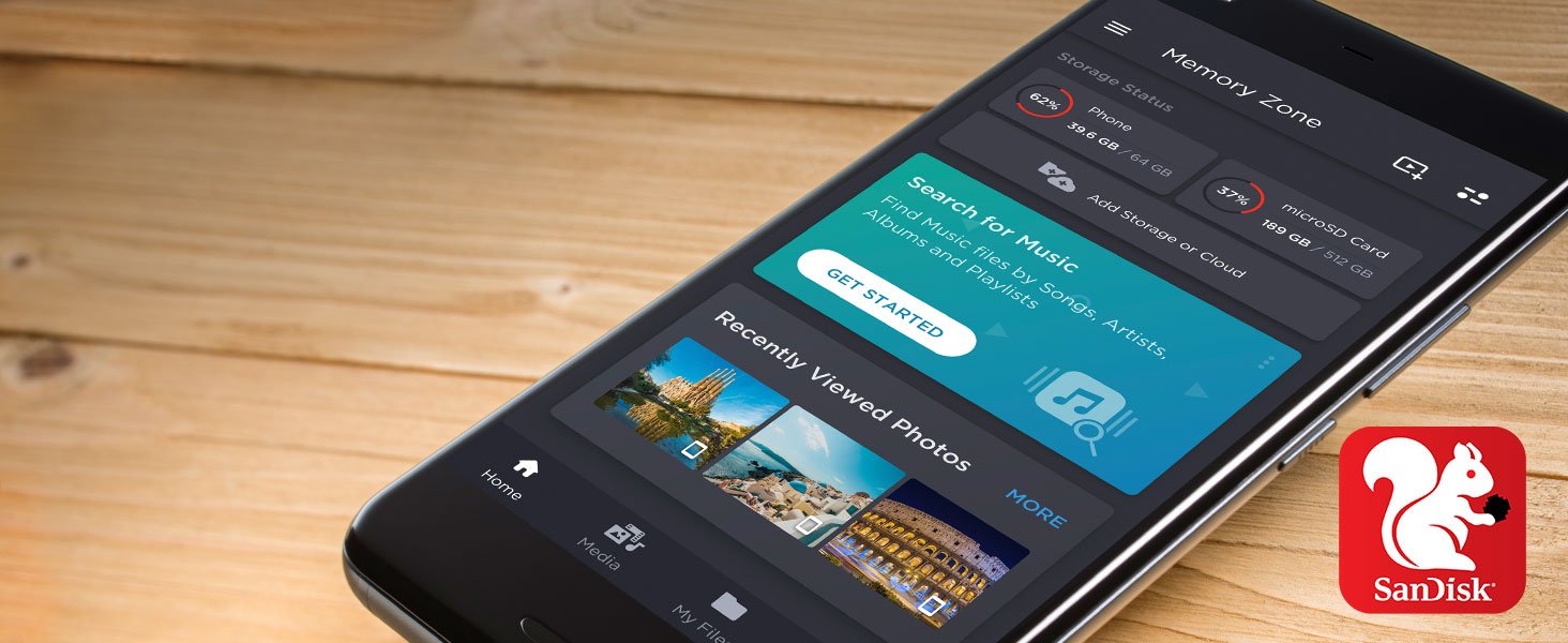 App SanDisk Memory Zone per gestire facilmente i file