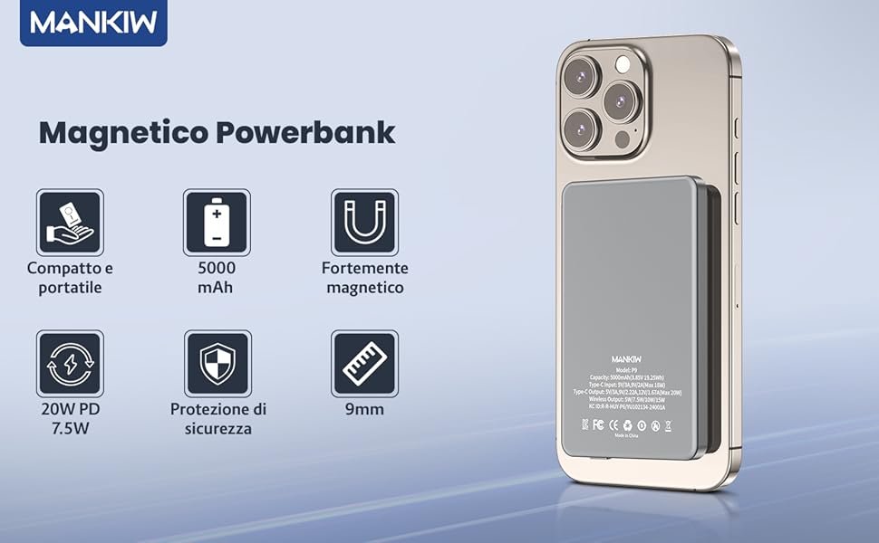 Wireless PowerBank Mag-Safe