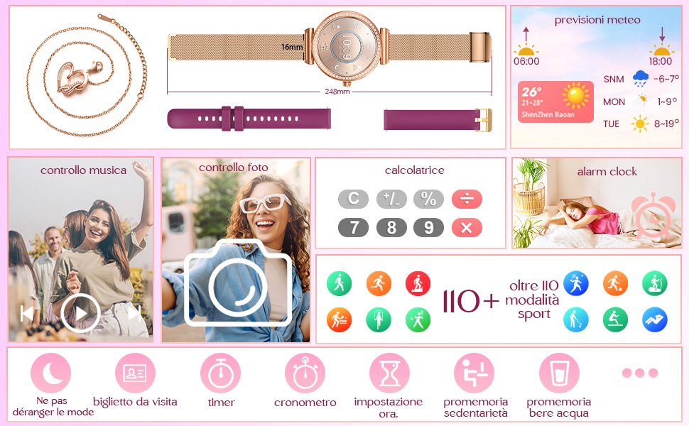 orologio trekking orologio watch smartwatch fitness orologio touch orologio collegato al cellulare