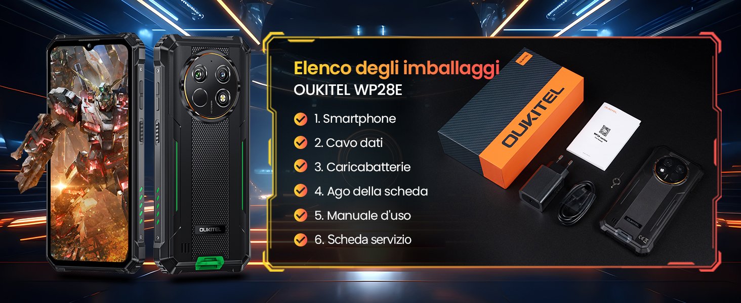 OUKITEL WP28E Rugged Smartphone Android 14