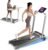 YPOO Tapis roulant a casa, pieghevole, con pendenza, 0,8 – 8 km/h, con corrimano, per casa, ufficio, tapis roulant, macchina silenziosa, 140 kg, Treadmill per la casa, display LED / telecomando/app