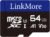 LinkMore Scheda Micro SDXC, A1, UHS-I, U3, V30, compatibile con classe 10, adattatore SD incluso (64GB, A1 V30)