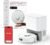 SwitchBot Robot Aspirapolvere K10+ Pro con Svuotamento Automatico, Mini Aspirapolvere Roboticocon Alta Potenza di Aspirazione, Compatibile con Alexa/Siri, WiFi 2.4Ghz