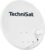 TechniSat TECHNITENNE 60 – Antenna parabolica per 2 utenti (impianto satellitare digitale da 60 cm, set completo, antenna con supporto per fissaggio a palo e LNB twin universale) grigio chiaro