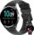 IOWODO Smartwatch Uomo Donna, 1.45″ Orologio Fitness Tracker con Effettua/Risposta Chiamate Bluetooth, Contapassi/Cardiofrequenzimetro/Sonno, Impermeabile IP68 per Android iOS, Quadrante Rotondo,Nero