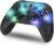 NK Telecomando di commutazione wireless – LED RGB regolabile, switch/PC/Android/iOS, funzione turbo, impostazioni macro, Bluetooth, 6 assi, 4 modalità di vibrazione – colore nero (include supporto