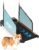 POCDOKYZ Tapis roulant per Cani di Piccola e Media Taglia, Macchina per Correre per Cani, velocità Regolabile da 1 a 10 km/h, Altoparlante Bluetooth Integrato, capacità di 100 kg/220 libbre,Black