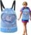 Kids Swim Backpack, Boys Pool Bags, 14.17×11.81 Inches Size Dry Wet Separation, Cartoon Drawstring Sack for School, Gym, Beach, Camping, Travel Organizer, Blue