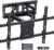 PERLESMITH Supporto TV Parete da 37-85 Pollici, Staffa TVs Girevole Inclinabile ed Estendibile, Braccio TV Ultra Resistente 60kg, Staffa Televisore 55 65 Pollici VESA 200×100-600x400mm