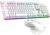 Spirit of Gamer – Ultimate 600 Wired Pack Tastiera Mouse Gamer RGB, Layout AZERTY Francese Retroilluminato, Tastiera Gaming Semi-Meccanica in Metallo, Tasti Antighosting, Mouse 4800 DPI, Bianco