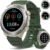 Qecnato Smartwatch Uomo Militare con Chiamate Bluetooth, Orologio Smart watch con Sonno/Cardiofrequenzimetro, Green