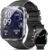 Blackview Smartwatch Donna Uomo, 1.96′ HD AMOLED Orologio Intelligente Fitness, Effettua e Rispondi alle Chiamate/112+ Sportive/SpO2/Monitoraggio del Sonno/Cardiofrequenzimetro per Android IOS
