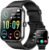 IOWODO Smartwatch Uomo Donna, 1.85” Orologio Intelligente Chiamate Bluetooth Fitness, 24H Cardiofrequenzimetro/SpO2/Sonno/Contapassi, IP68 Orologio Fitness Calcolatori per Android iOS