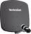 TechniSat DIGIDISH 45 – Parabola satellitare per 1 partecipante (piccolo impianto satellitare da 45 cm – set completo con staffa a muro, cercatore di satelliti V/H-LNB e raccordo su tubo) grigio
