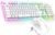 SPIRIT OF GAMER x MK600 | Pack Tastiera Mouse Wireless Gamer Bianco Ricaricabile RGB | Layout QWERTZ Tedesco Retroilluminato | Gaming Keyboard Semi Meccanica | Wireless Mouse 4800 DPI | PC