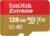 SanDisk Extreme 128GB scheda microSDXC + RescuePro Deluxe, Micro SD fino a 190 MB/s, + adattatore SD, con prestazioni app A2, UHS-I, Class 10, U3, V30