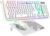 Empire Gaming – Armor RF800 Teclado y Ratón Para Gamers inalámbrico QWERTY (Layout Español) Con Mouse Pad – RGB Wireless 2.4Ghz Keyboard – 4800 DPI Mouse – PC PS4 PS5 Xbox One/Series Mac – Blanco