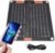 Solar Panel Battery Charger, Fast Charging 30w Power Bank, 1.06×0.98in Portable Battery Pack, Double Usb Ports, Power Backup for Camping, Hiking & Backpacking
