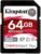 Kingston Canvas React Plus 64GB SDXC Speicherkarte UHS-II 300R/260W U3 V90 for Full HD/4K/8K – SDR2/64GB