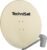 TechniSat SATMAN 850 PLUS – Parabola satellitare (parabola da 85 cm con attacco a palo e doppio LNB universale per fino a 2 partecipanti) beige