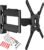 Ergosolid Parete, Alta qualità per TV LCD e LED 32-55 Pollici, Supporto Ultra Resistente, Braccio Girevole ed Estendibile, Nero, Unico