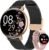 SWGOTA Smartwatch Donna con Chiamate WhatsApp, 1,39″ HD Orologio Fitness con 120 Sports 24H Cardiofrequenzimetro, SpO2 Sonno Ciclo Mestruale Smart Watch IP68 Notifiche Calorie per Android iOS Oro Nero