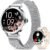 Smart Watch for Women Answer/Make Calls, 1.1″ Touch Screen Smart Watches with Heart Rate SpO2 Sleep Monitor, 110+ Sport, Fitness Tracker, IP68 Waterproof Ladies Smartwatch for iOS Android Silver